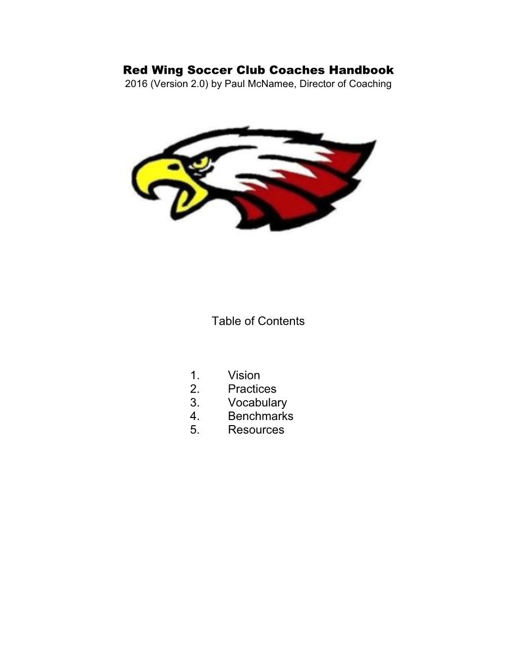 2016 RWSC Coaches Handbook