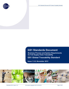 GS1 Global Traceability Standard