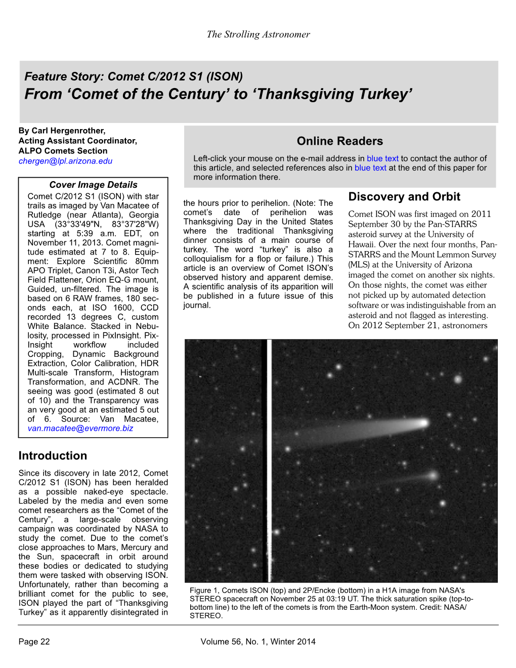 From 'Comet of the Century' to 'Thanksgiving Turkey'