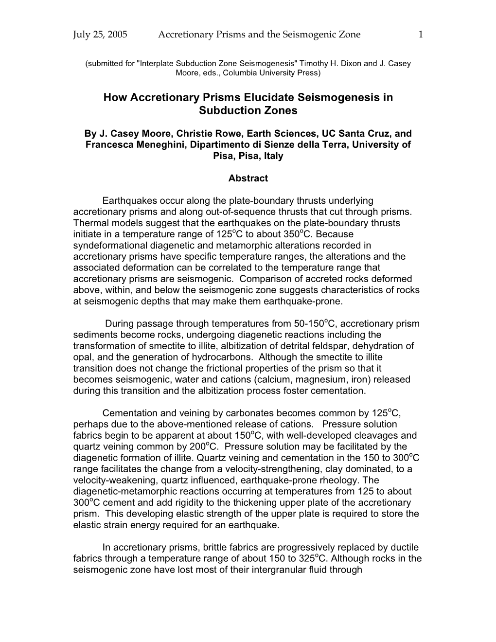 How Accretionary Prisms Elucidate Seismogenesis in Subduction Zones