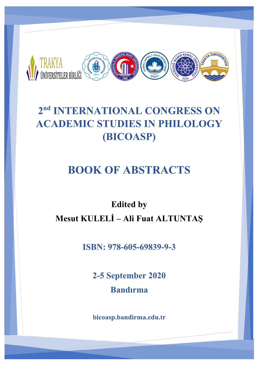 Book of Abstracts