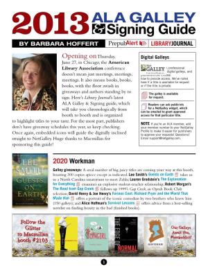 2013ALA GALLEY Signing Guide