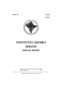 Constituent Assembly Debates Official Report