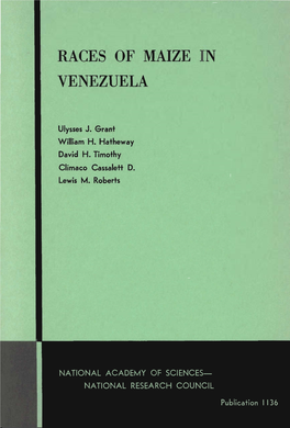 Races of Maize in Venezuela