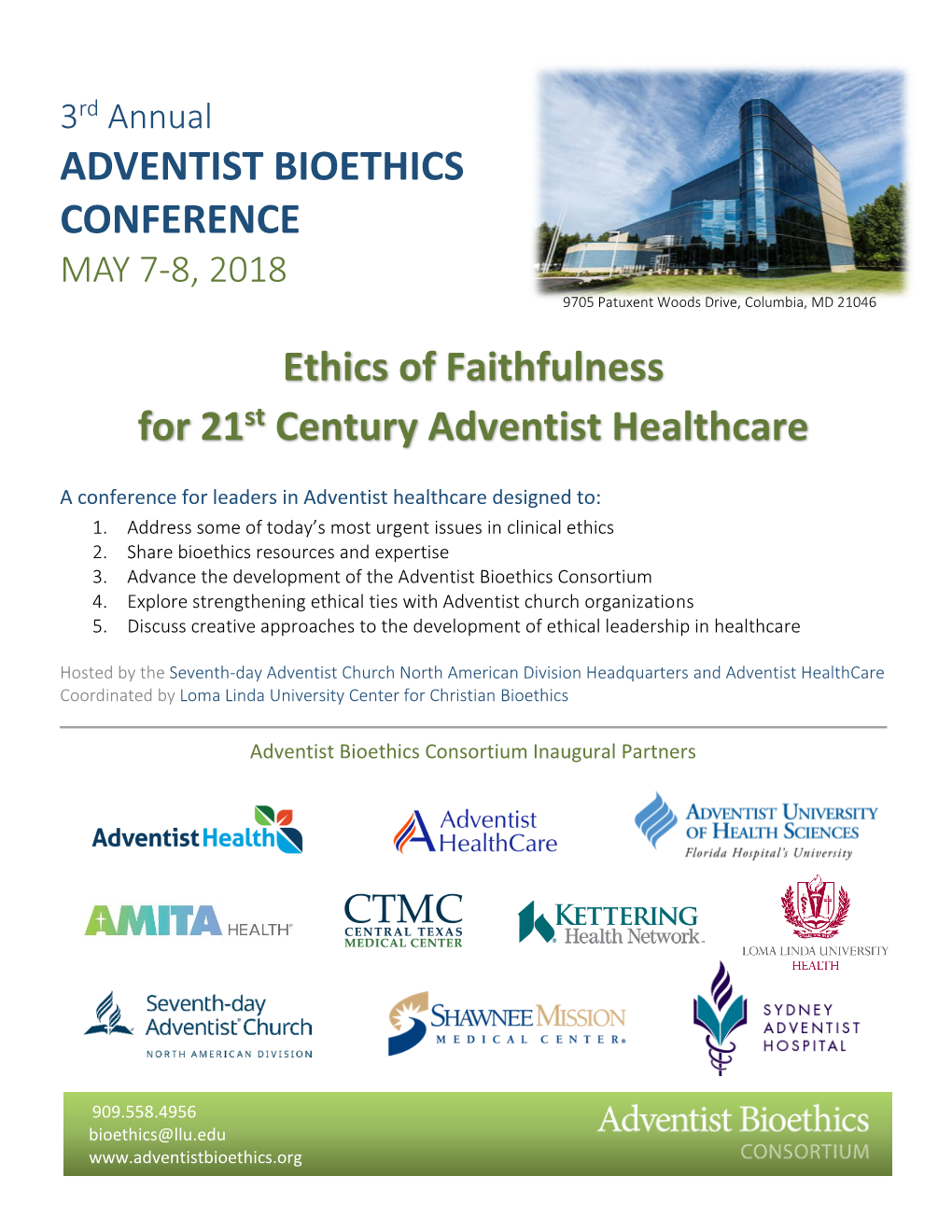 ADVENTIST BIOETHICS CONFERENCE Ethics Of