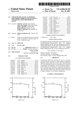 (12) United States Patent (10) Patent No.: US 6,306,544 B1 Frysz Et Al