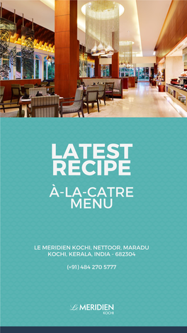 À-La-Catre Menu