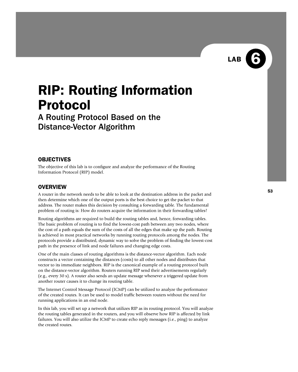 RIP: Routing Information Protocol A Routing Protocol Based On The ...