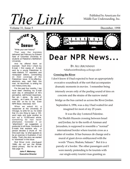 Dear NPR News... University