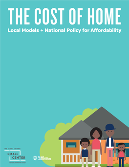 The Cost of Home: Local Models + National Policy for Affordability
