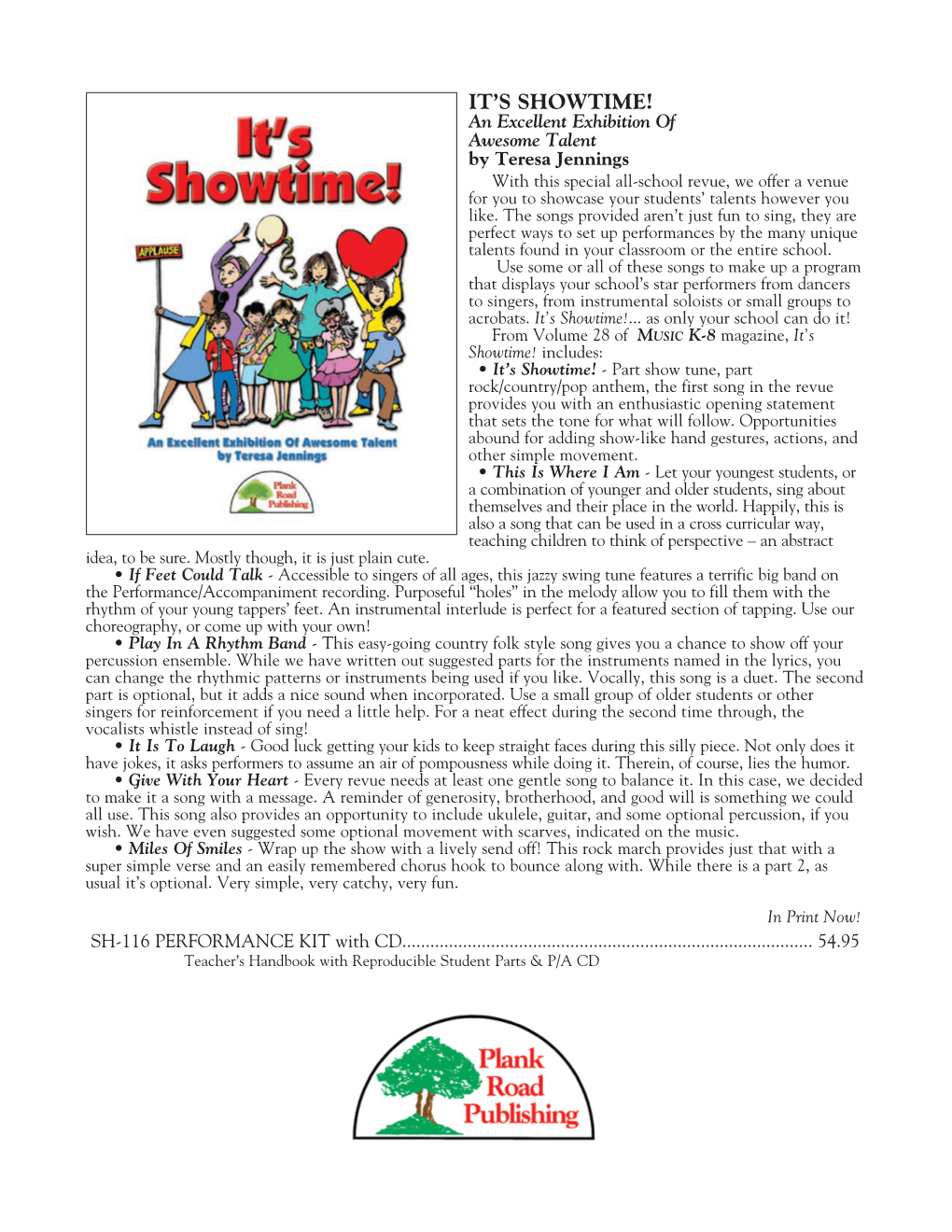 Plank Road Publishing Spring 2020 Dealer Sheets