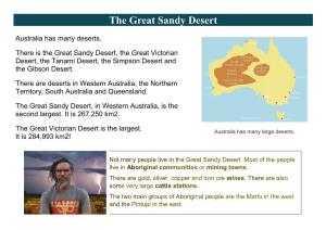 The Great Sandy Desert