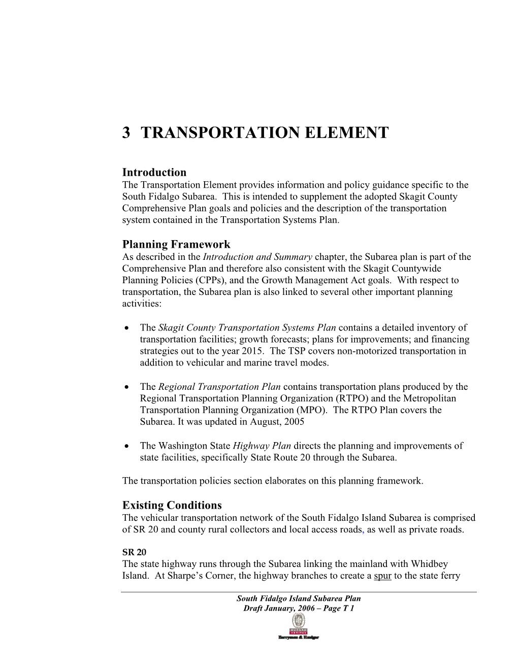 3 Transportation Element