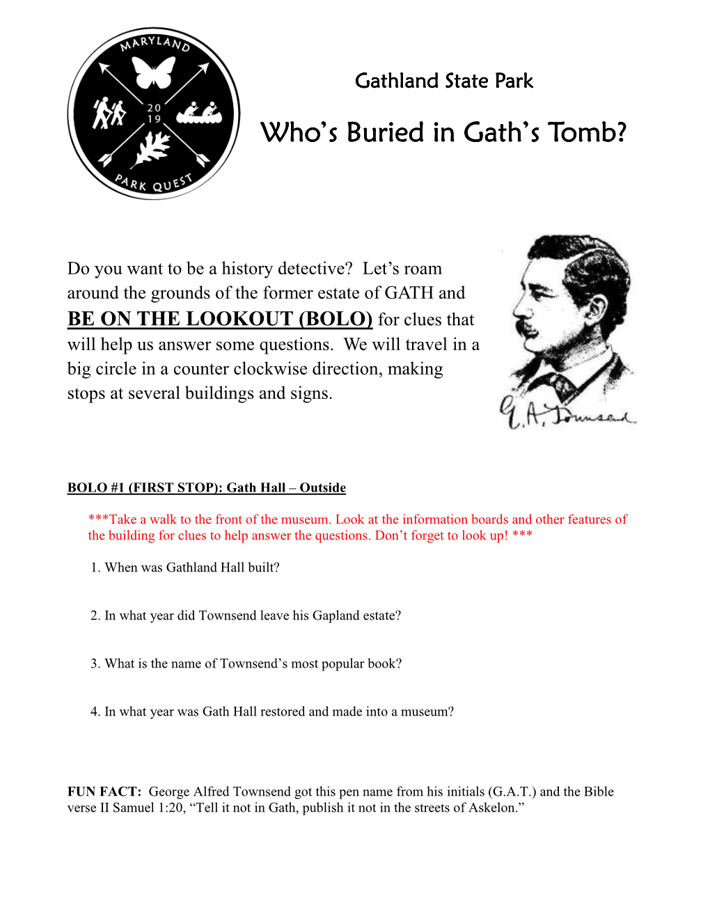Who's Buried in Gath's Tomb?