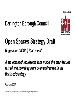 Open Spaces Strategy Draft
