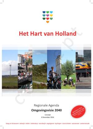 Regionale Agenda Omgevingsvisie 2040 Hart Van Holland