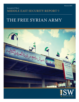 The Free Syrian Army Cover Photo: the Bab Al-Salameh Border Crossing Under Syrian Rebel Control