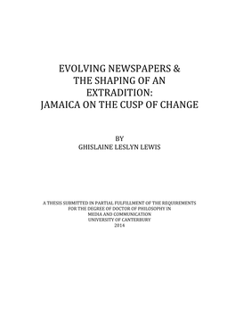 Evolving Newspapers & the Shaping of an Extradition