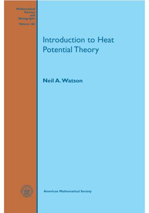 Introduction to Heat Potential Theory