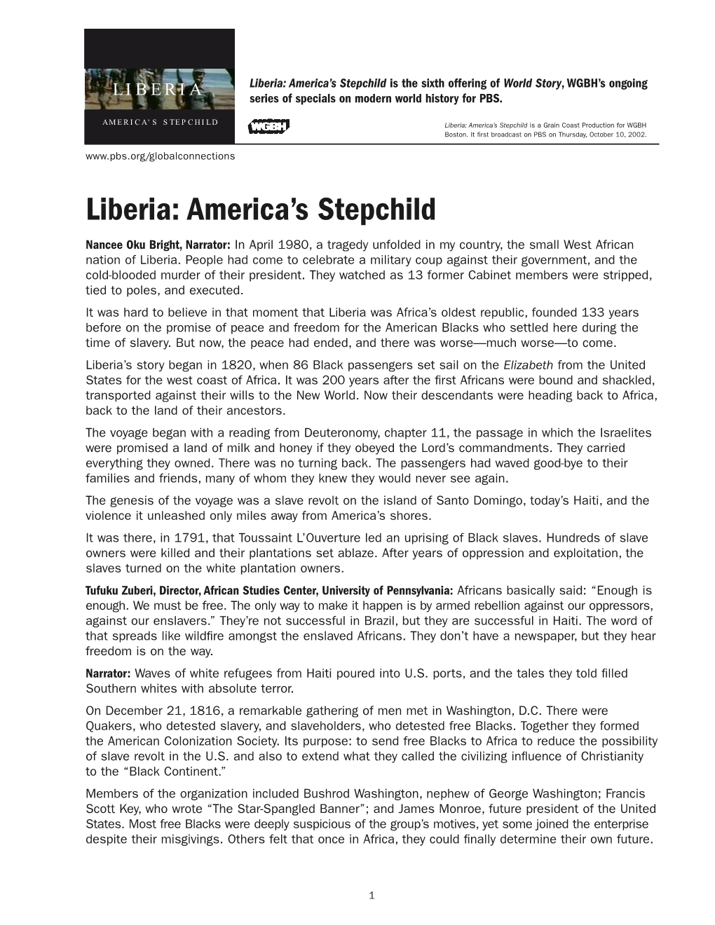 Liberia Pdf Text