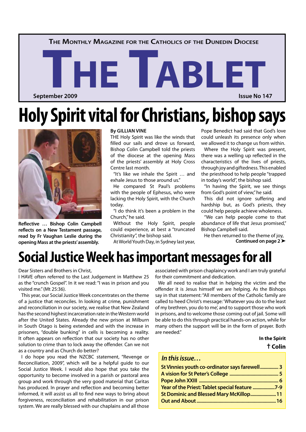Holy Spirit Vital for Christians, Bishop Says