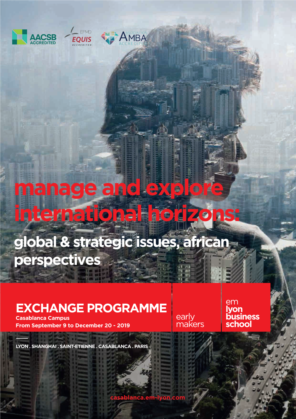 Brochure Exchange Programme Emlyon Business School Campus Casablanca