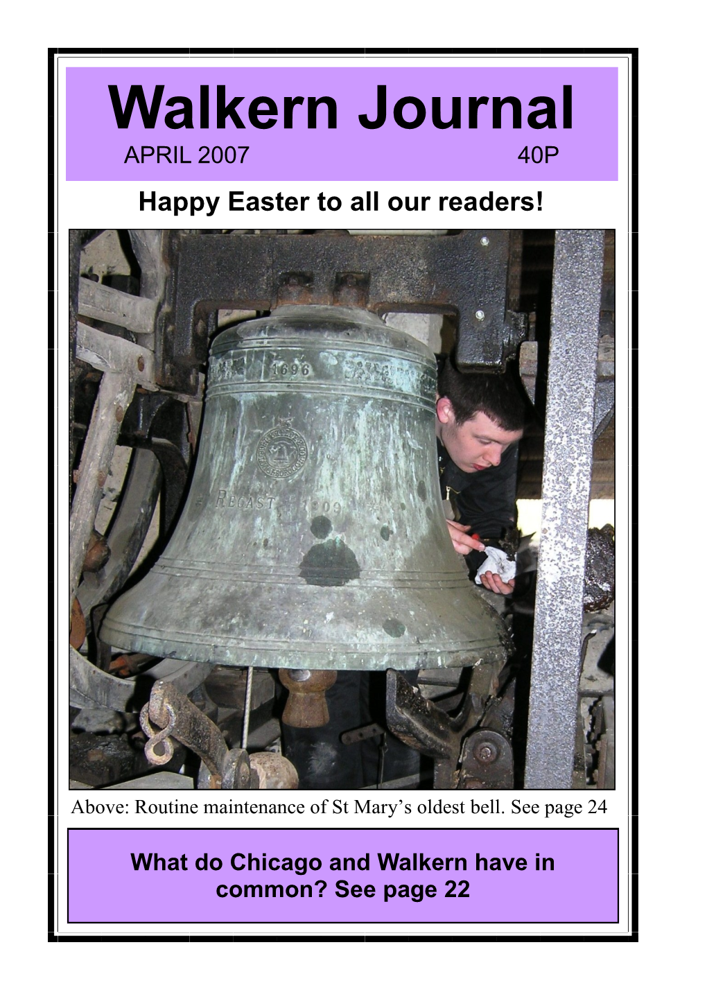 Walkern Journal APRIL 2007 40P Happy Easter to All Our Readers!