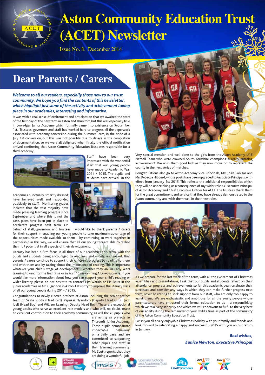 Aston Community Education Trust (ACET) Newsletter Issue No