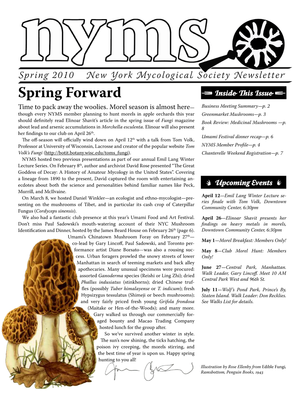 Spring Forward 2 Inside This Issue 2 Time to Pack Away the Woolies