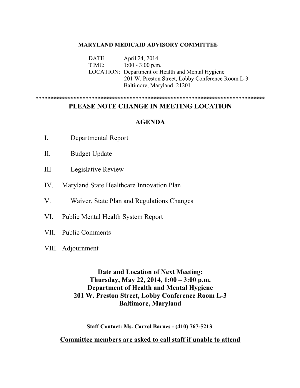 Maryland Medicaid Advisory Committee s4