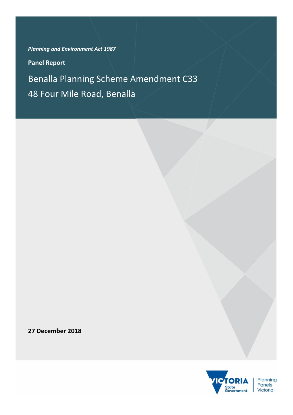 Benalla Planning Scheme Amendment C33 48 Four Mile Road, Benalla