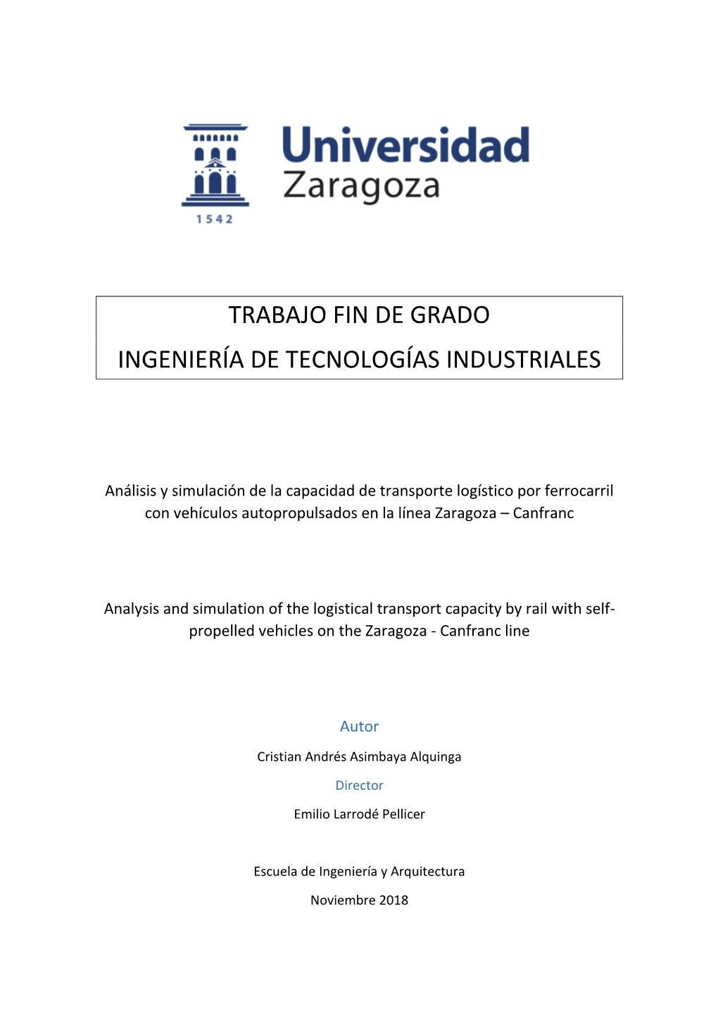 Trabajo Fin De Grado Ingeniería De Tecnologías Industriales