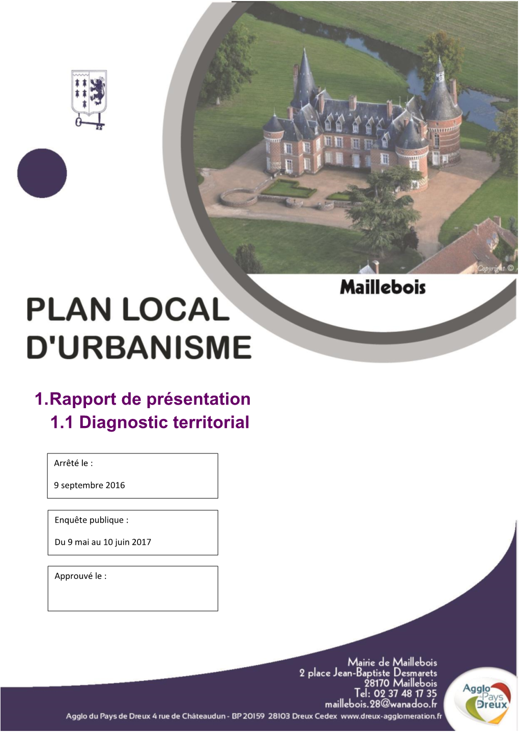 1. Rapport De Présentation 1.1 Diagnostic Territorial