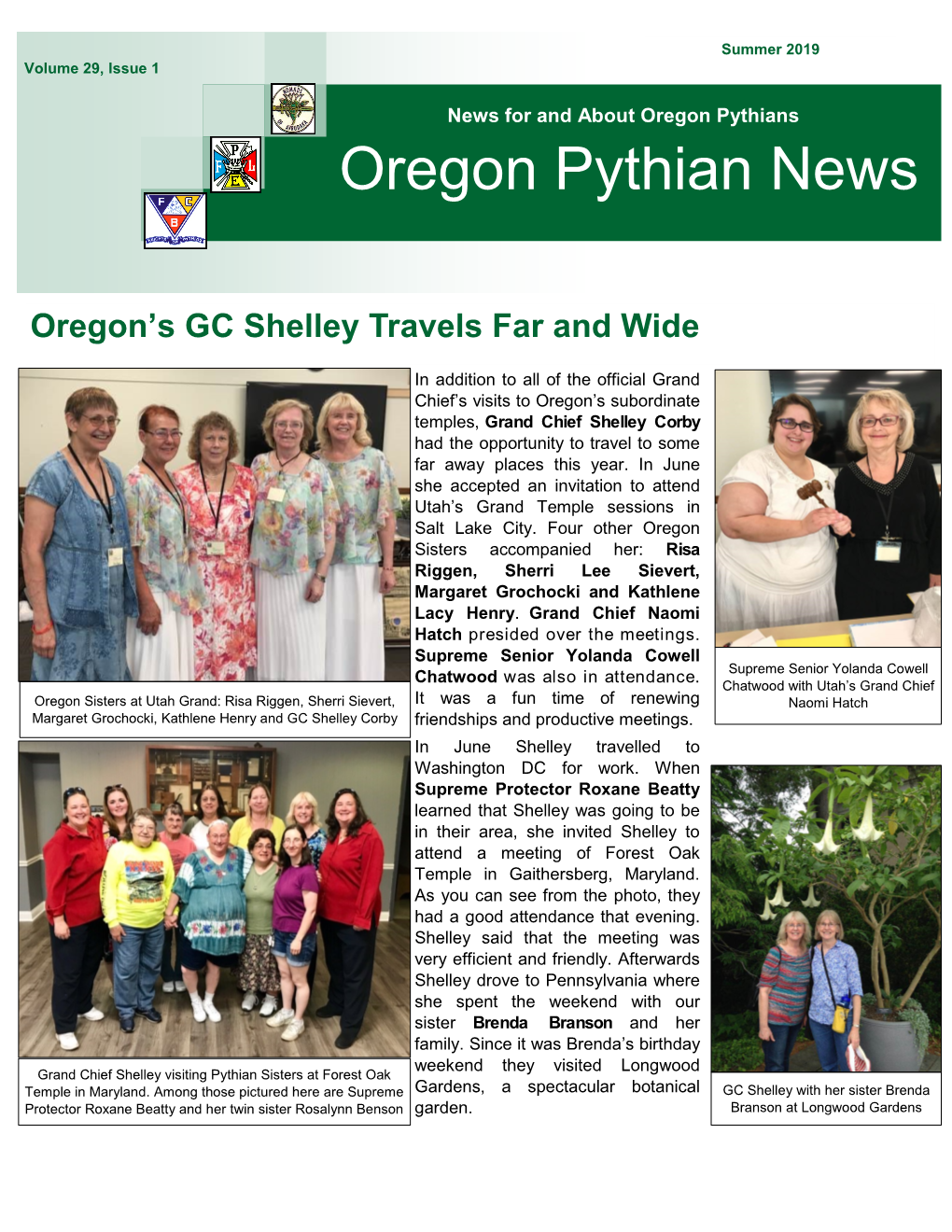 Oregon Pythian News