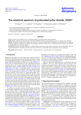 The Rotational Spectrum of Protonated Sulfur Dioxide, HOSO+