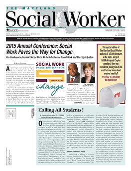 Maryland Social Worker Winter 2015