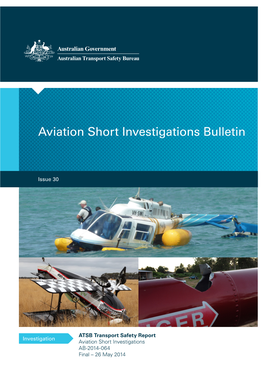 Aviation Short Investigations Bulletin