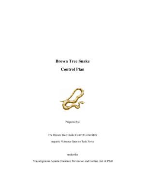 Brown Tree Snake Control Plan (1996)