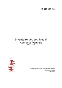 Vangele, Alphonse