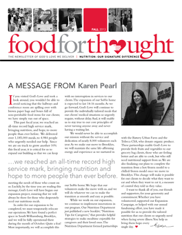 A Message from Karen Pearl