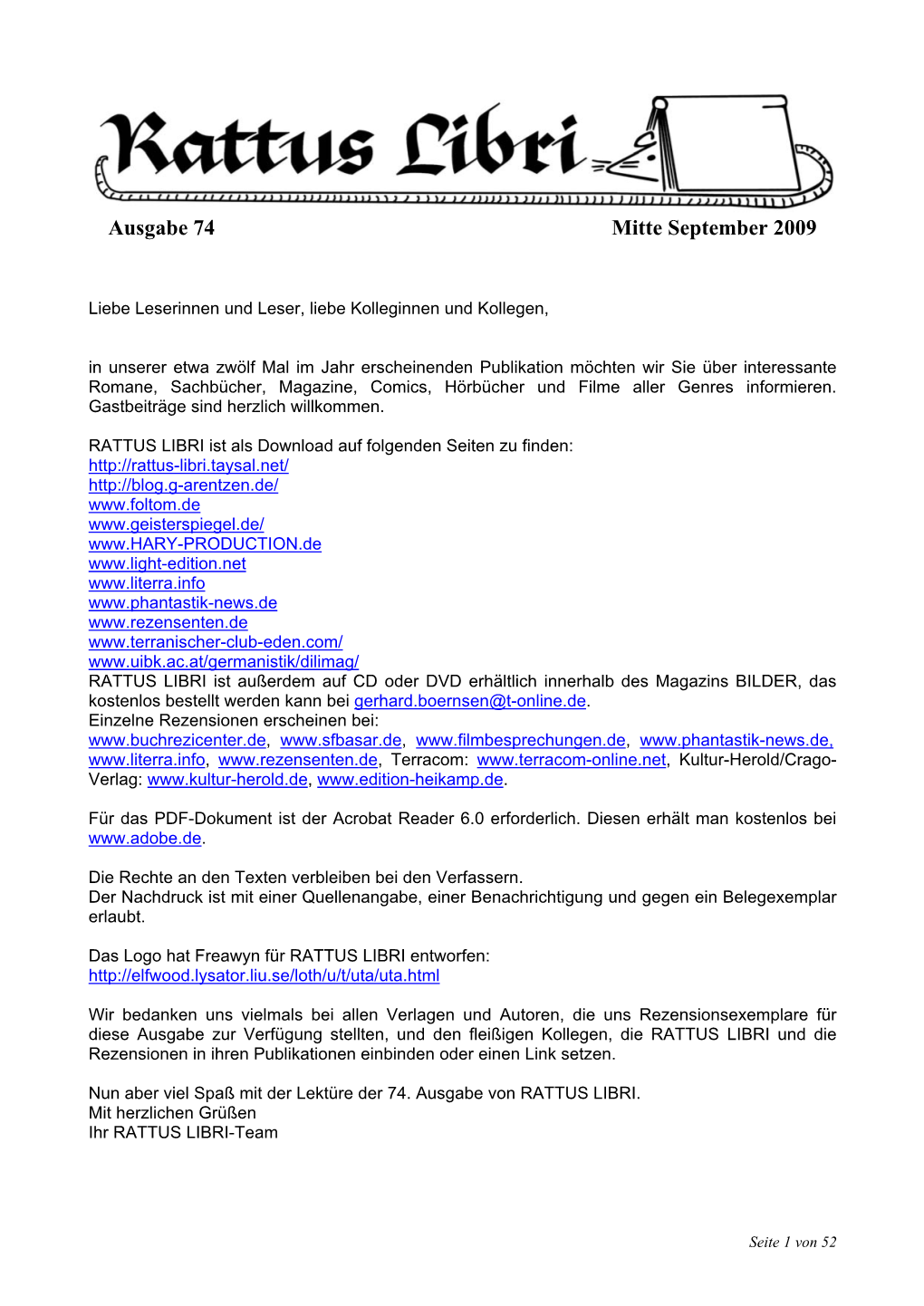 Ausgabe 7 September 2006