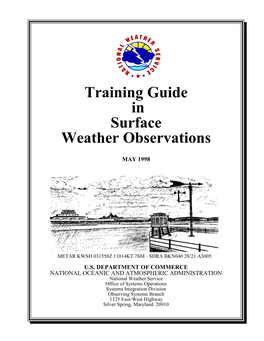 Training Guide in Surface Weather Observations