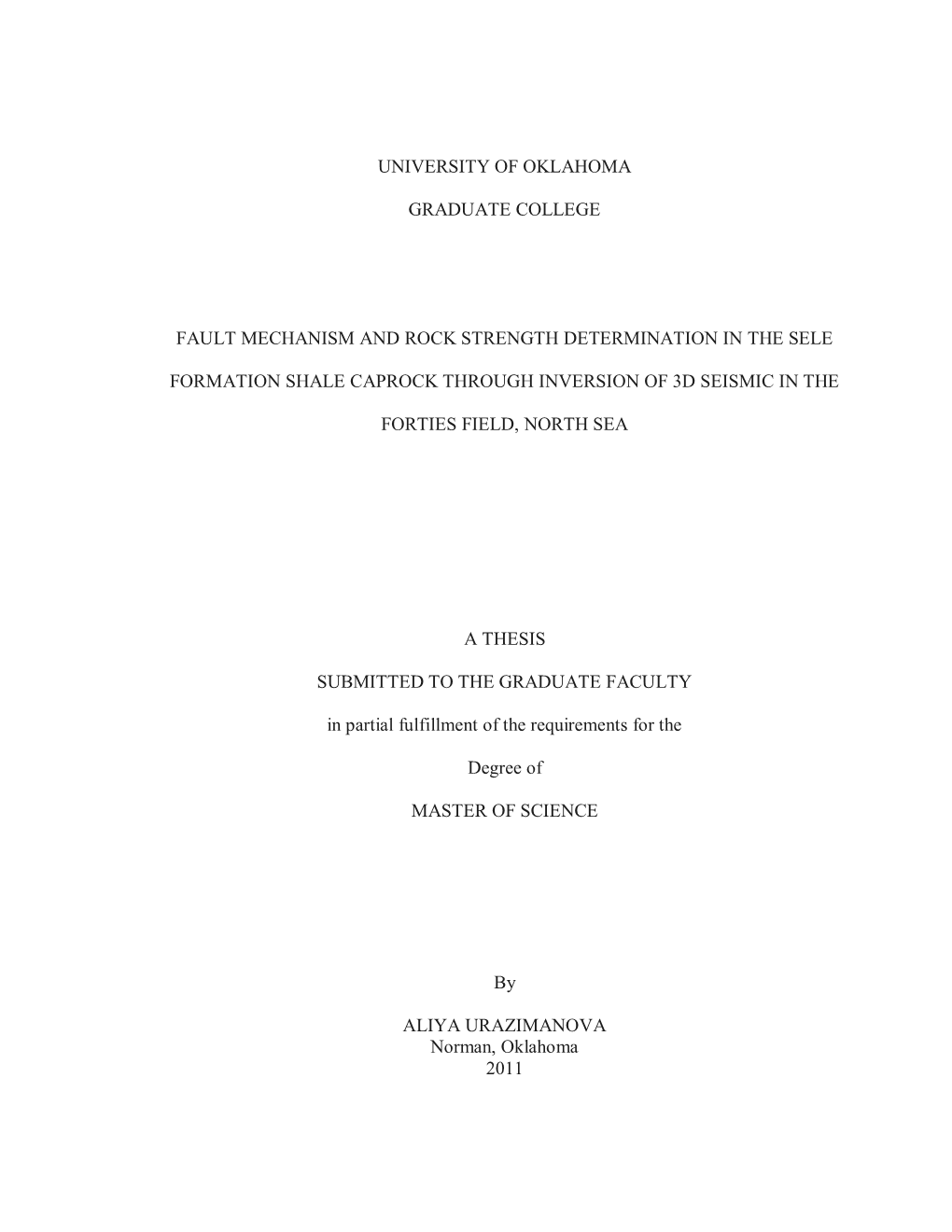 Fault Mechanism and Rock Strength Determination in the Sele Formation Shale Caprock Through Inversion of 3D Seismic in the Forties Field, North Sea