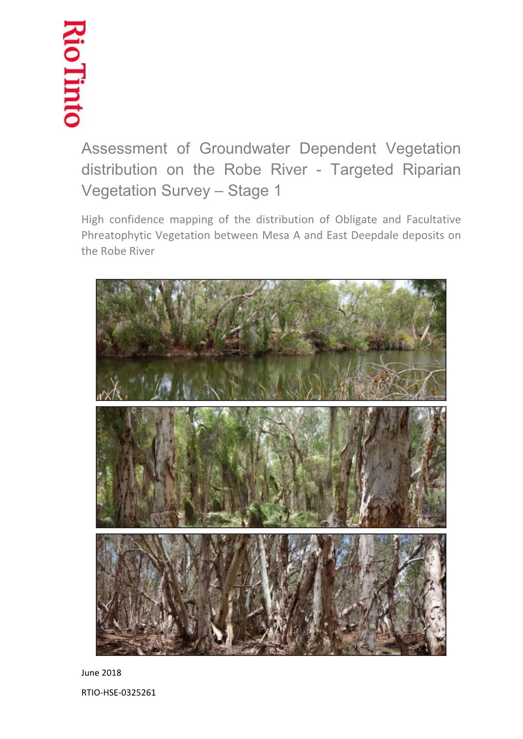 A5 Assessment of Groundwater Dependent Vegetation