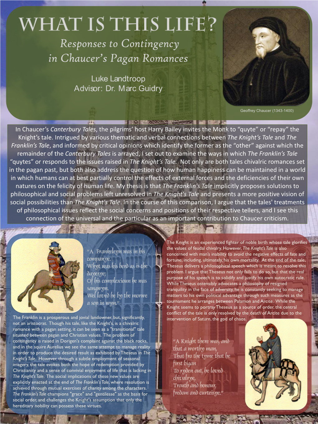 Responses to Contingency in Chaucer's Pagan Romances