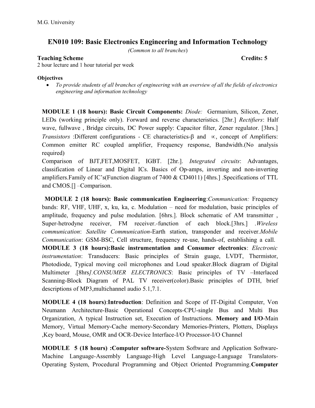 Basic Electronics Engineering