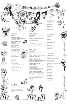 BFB-201573 Serendipity Menu