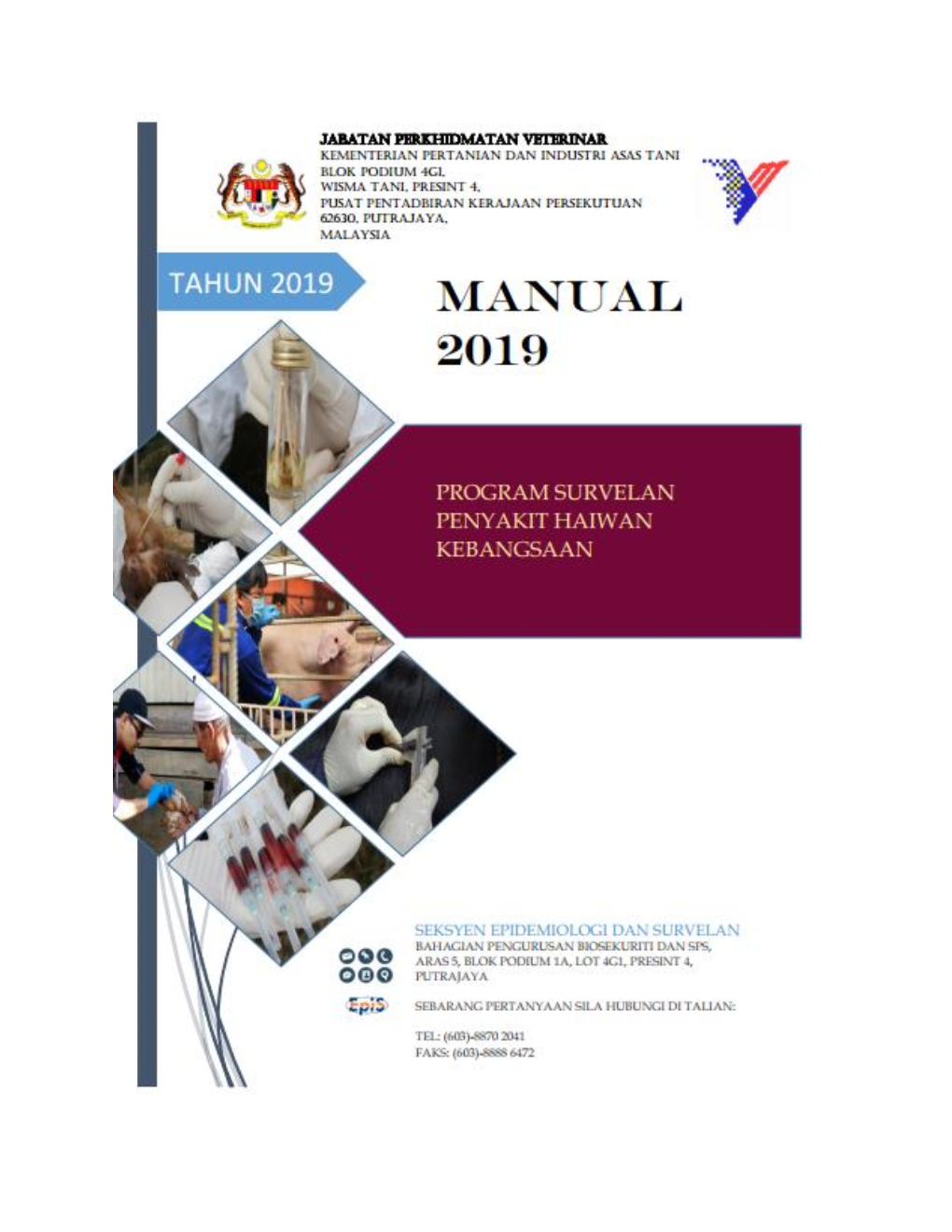 Manual Program Survelan Penyakit Haiwan Kebangsaan Tahun 2019