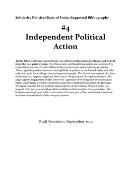 4 Independent Political Action