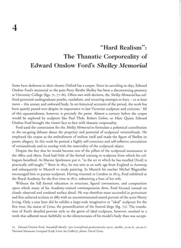 The Thanatic Corporeality of Edward Onslow Ford's Shelley Memorial